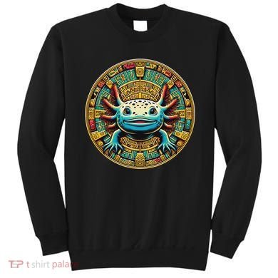 Aztec Art And Mexican Hispanic Heritage Salamander Axolotl Sweatshirt