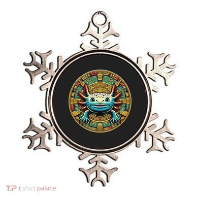 Aztec Art And Mexican Hispanic Heritage Salamander Axolotl Ornament