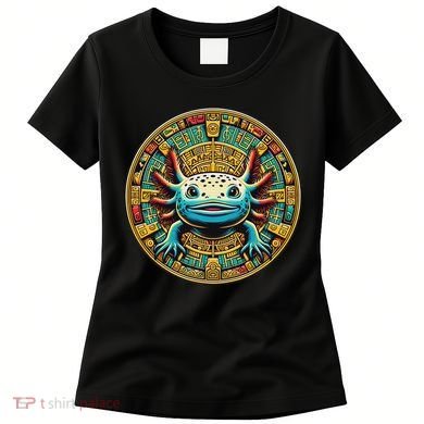 Aztec Art And Mexican Hispanic Heritage Salamander Axolotl Women's T-Shirt