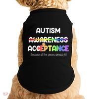 Autism Awareness Acceptance All The Pieces Doggie Tank thumb 0