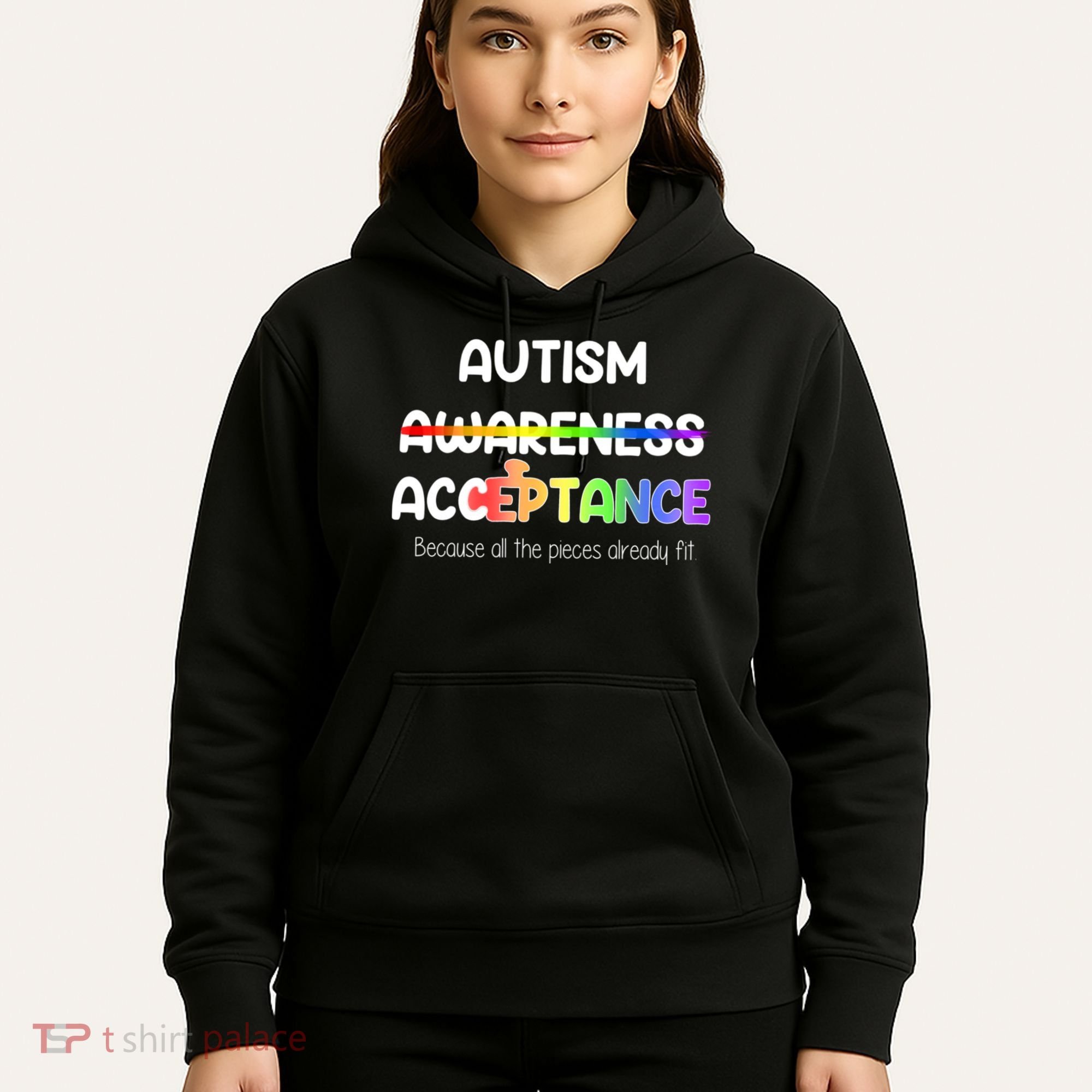 Autism Awareness Acceptance All The Pieces Hoodie