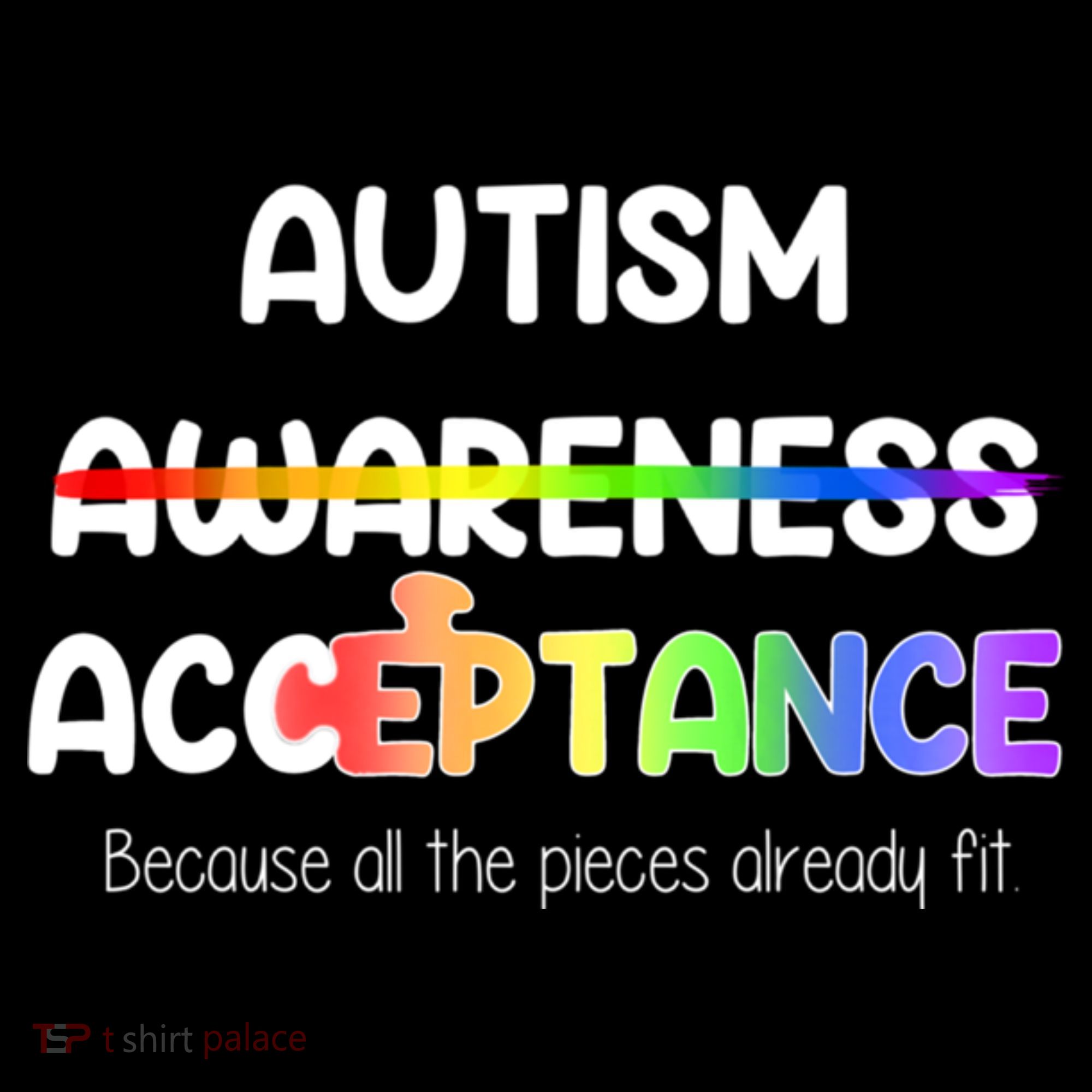Autism Awareness Acceptance All The Pieces Sweatshirt