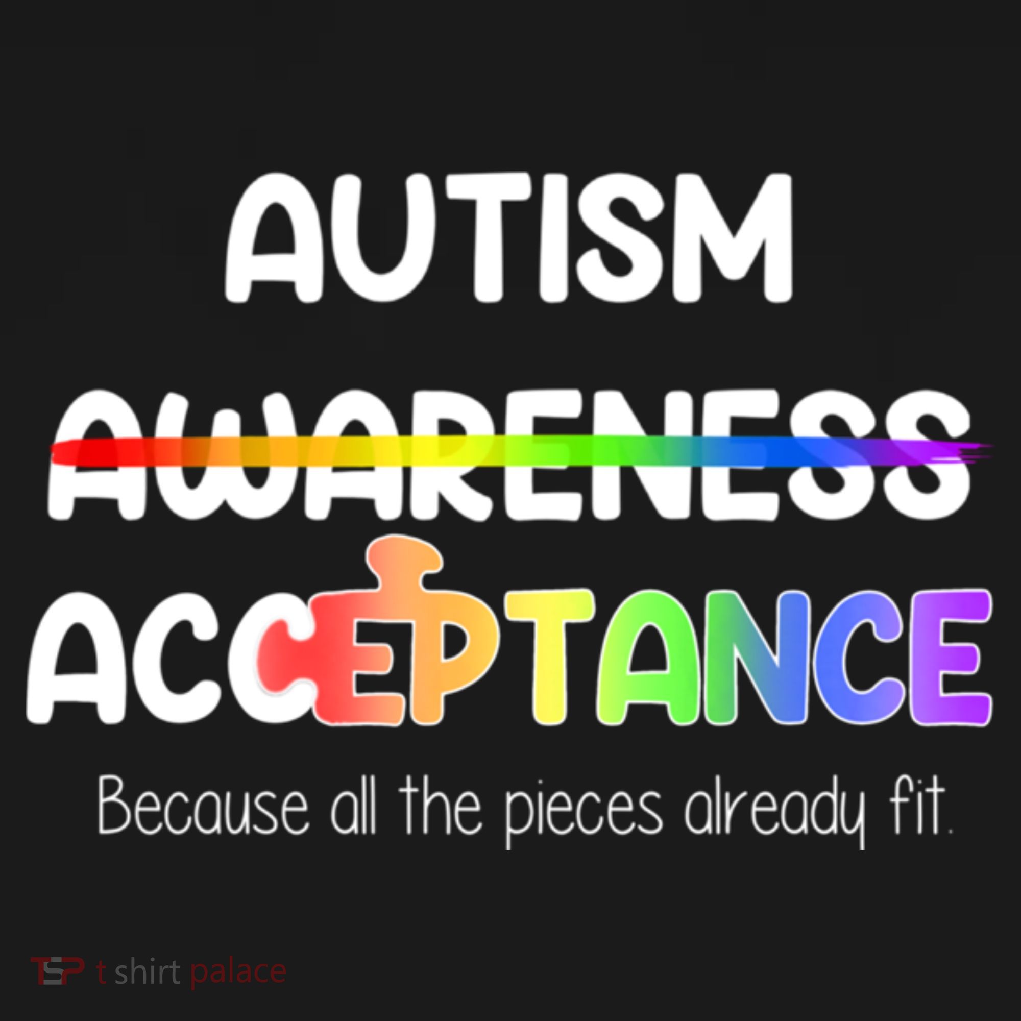 Autism Awareness Acceptance All The Pieces Pajama Set