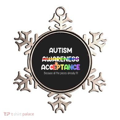 Autism Awareness Acceptance All The Pieces Ornament