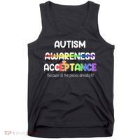 Autism Awareness Acceptance All The Pieces Tank Top thumb 0