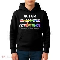Autism Awareness Acceptance All The Pieces Kids Hoodie thumb 4
