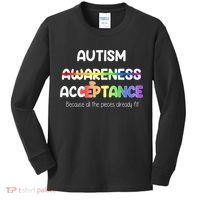 Autism Awareness Acceptance All The Pieces Kids Long Sleeve Shirt thumb 0