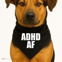 Adhd Af USA-Made Doggie Bandana thumb 1