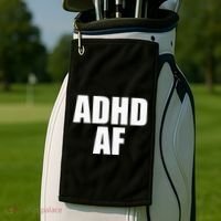 Adhd Af Golf Towel thumb 2