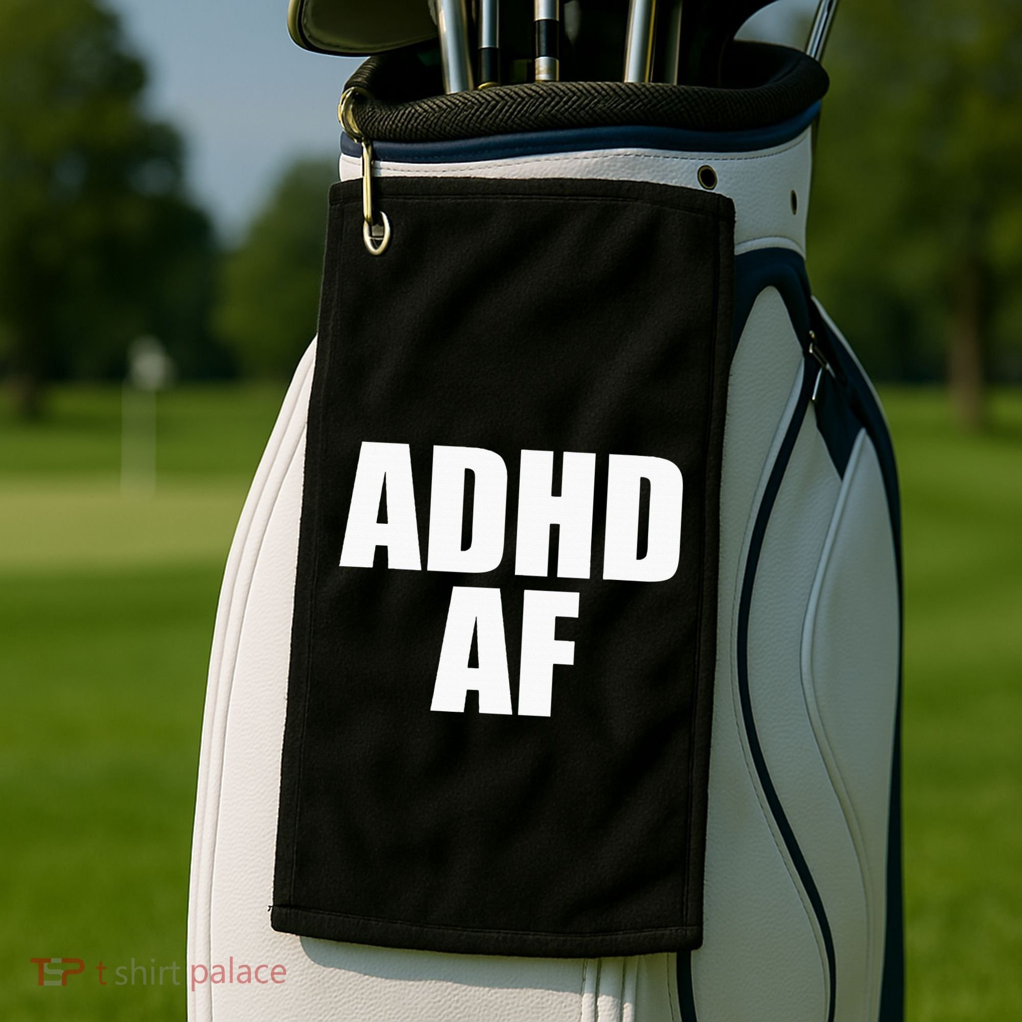Adhd Af Golf Towel