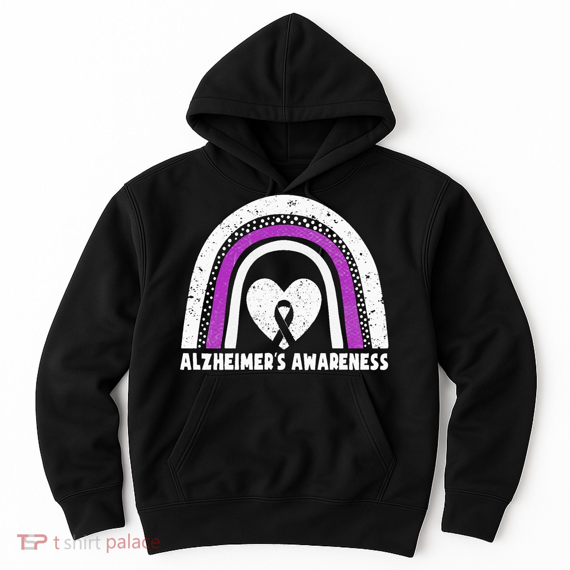 Alzheimers Awareness Alzheimers Purple Rainbow Cute Hoodie