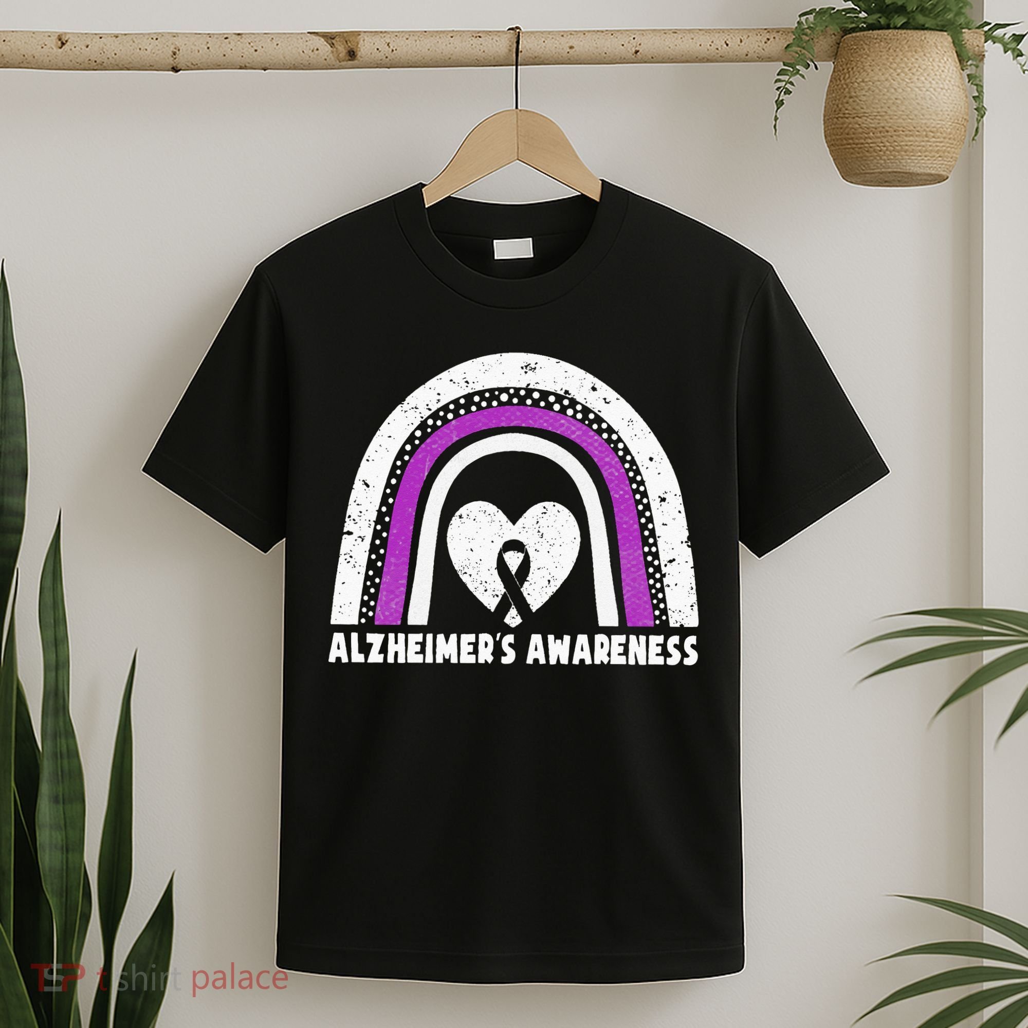 Alzheimers Awareness Alzheimers Purple Rainbow Cute T-Shirt