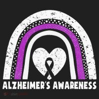 Alzheimers Awareness Alzheimers Purple Rainbow Cute Beanie thumb 2