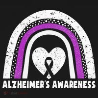 Alzheimers Awareness Alzheimers Purple Rainbow Cute Women's Hoodie thumb 2
