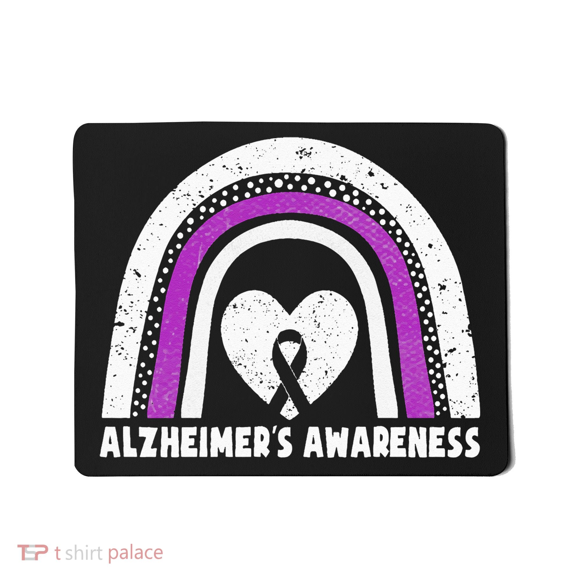 Alzheimers Awareness Alzheimers Purple Rainbow Cute Mousepad