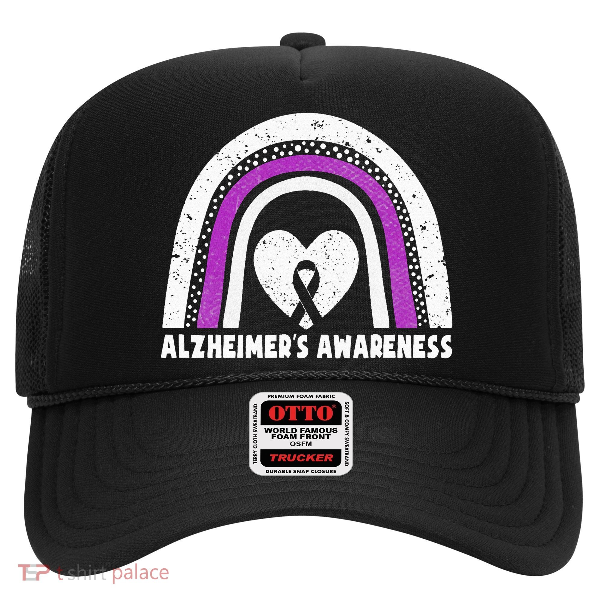 Alzheimers Awareness Alzheimers Purple Rainbow Cute Hat