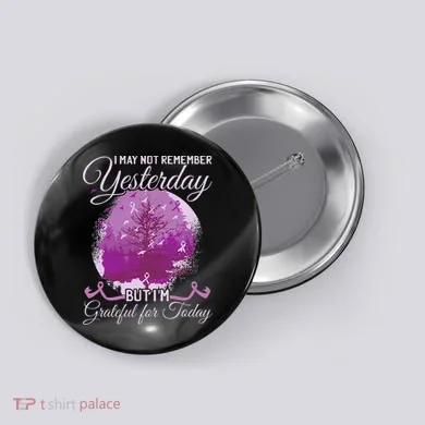 Alzheimers Awareness Button