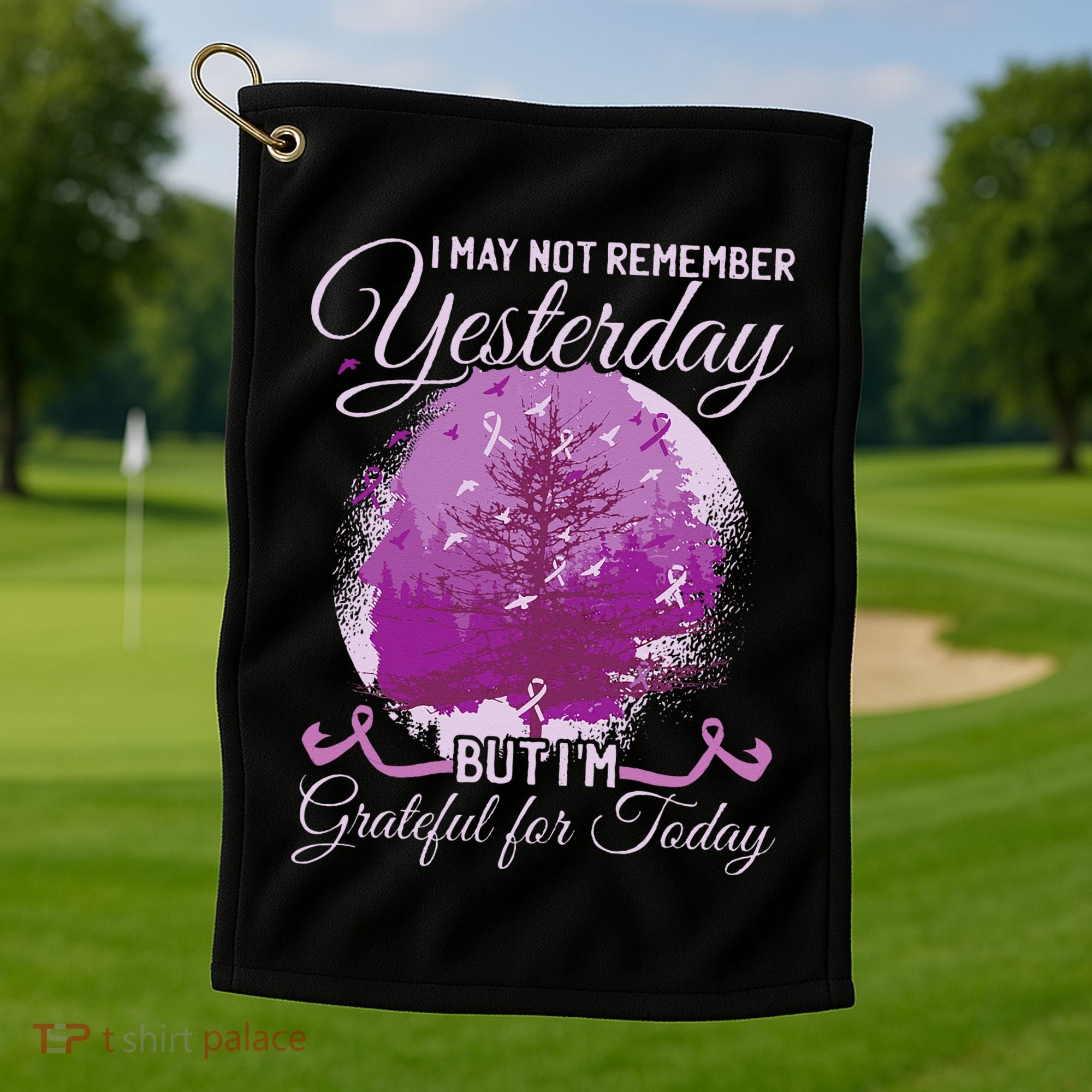 Alzheimers Awareness Golf Towel