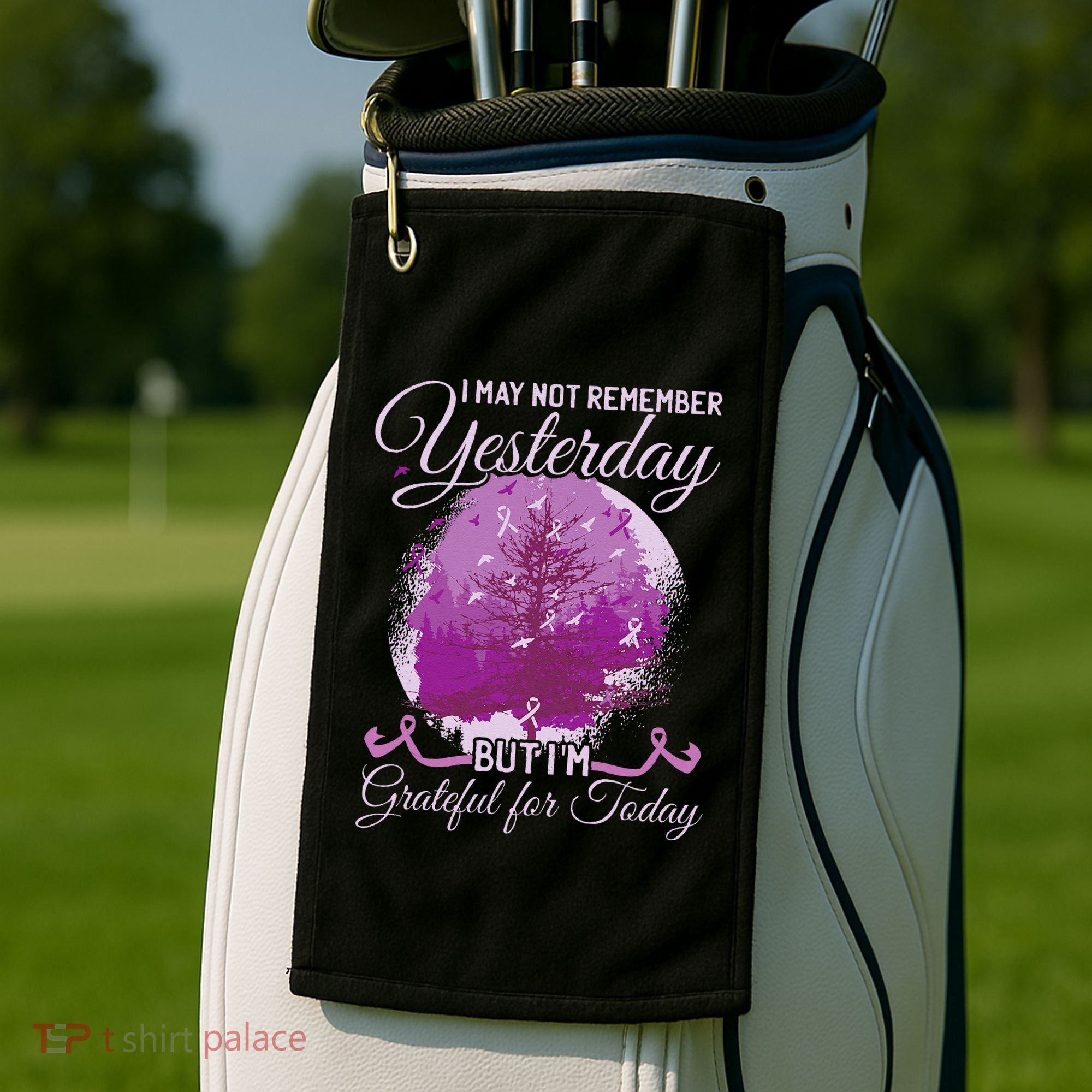 Alzheimers Awareness Golf Towel