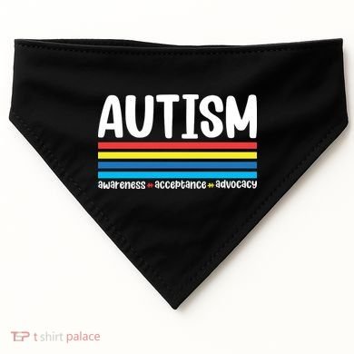 Autism Awareness Acceptance Inspirational USA-Made Doggie Bandana