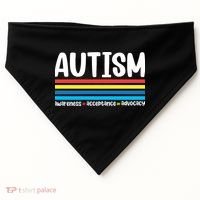 Autism Awareness Acceptance Inspirational USA-Made Doggie Bandana thumb 0