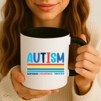 Autism Awareness Acceptance Inspirational Coffee Mug thumb 3