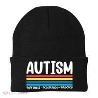 Autism Awareness Acceptance Inspirational Beanie thumb 0