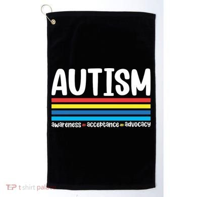 Autism Awareness Acceptance Inspirational Golf Towel