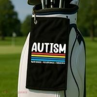 Autism Awareness Acceptance Inspirational Golf Towel thumb 2