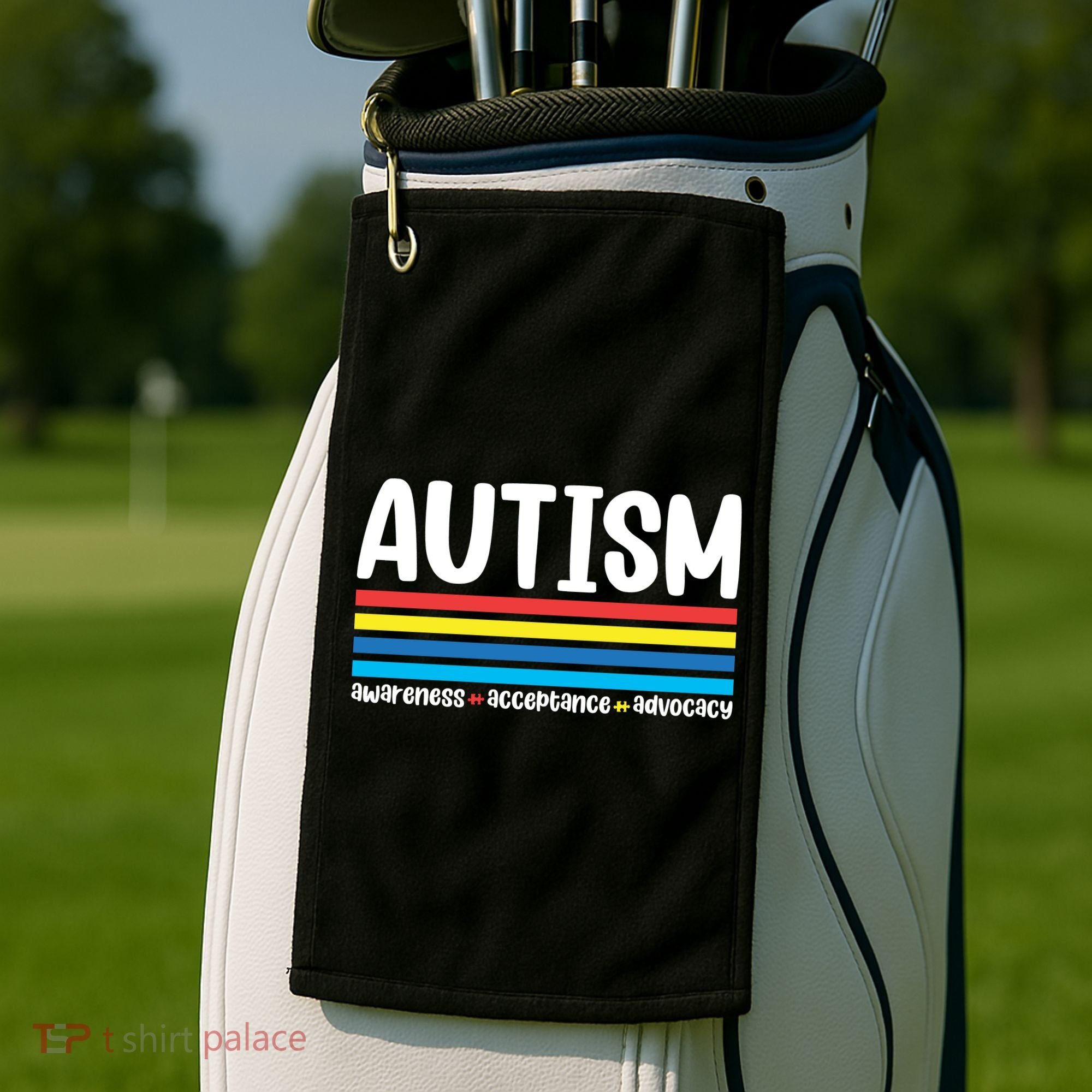 Autism Awareness Acceptance Inspirational Golf Towel