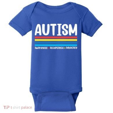 Autism Awareness Acceptance Inspirational Baby Bodysuit