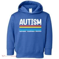Autism Awareness Acceptance Inspirational Toddler Hoodie thumb 0