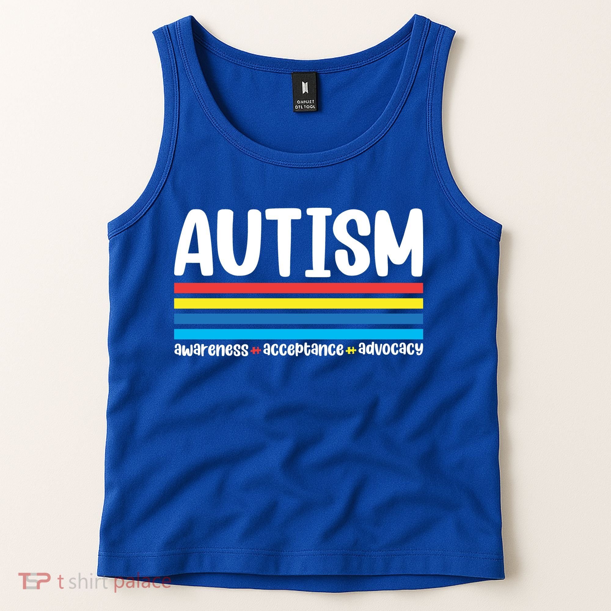 Autism Awareness Acceptance Inspirational Tank Top