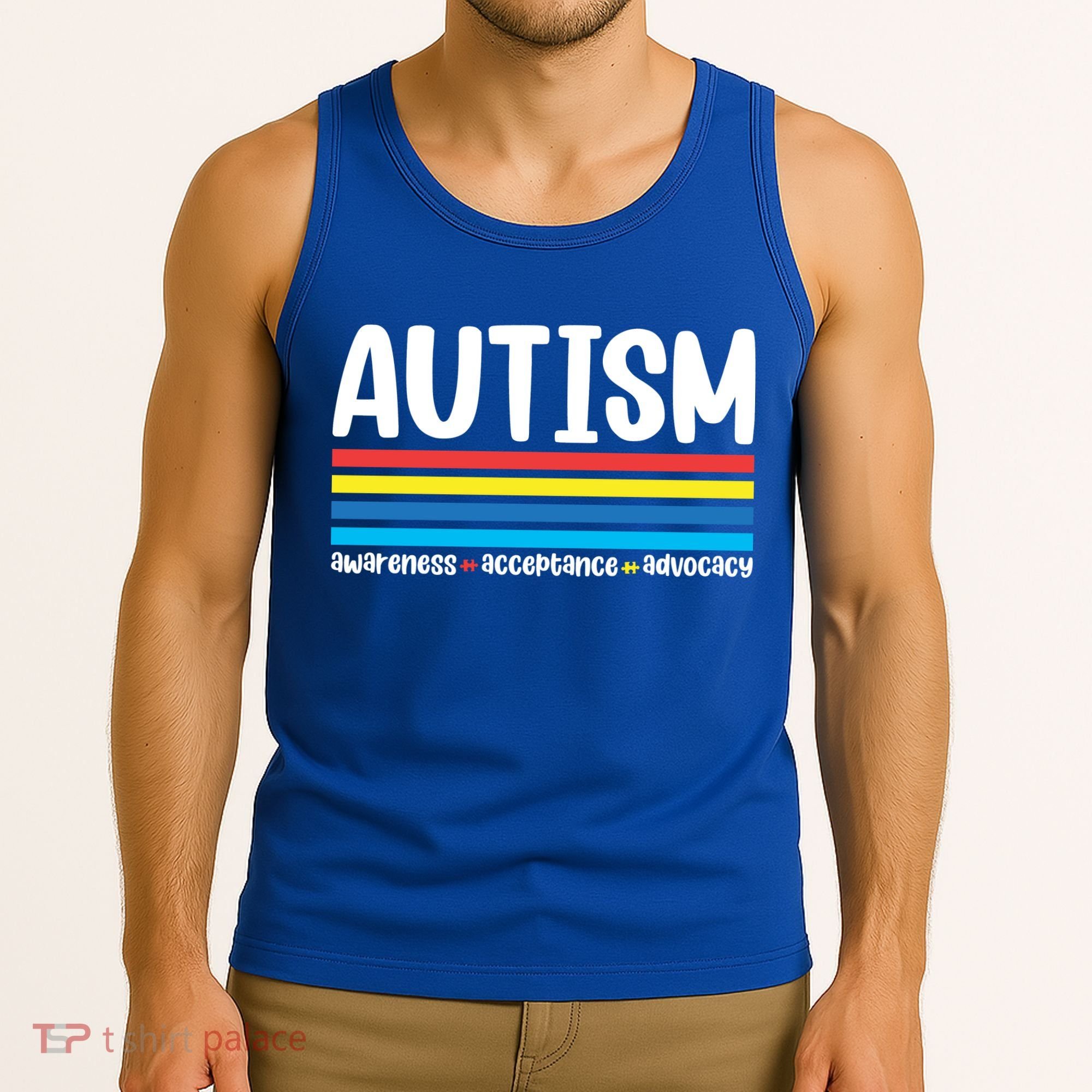 Autism Awareness Acceptance Inspirational Tank Top