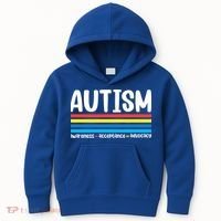 Autism Awareness Acceptance Inspirational Kids Hoodie thumb 0