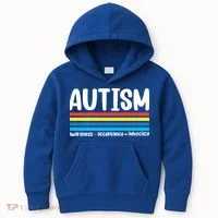 Autism Awareness Acceptance Inspirational Kids Hoodie thumb 0
