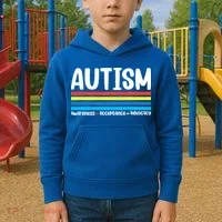 Autism Awareness Acceptance Inspirational Kids Hoodie thumb 2