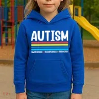 Autism Awareness Acceptance Inspirational Kids Hoodie thumb 3