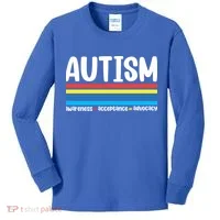 Autism Awareness Acceptance Inspirational Kids Long Sleeve Shirt thumb 0