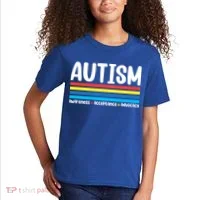 Autism Awareness Acceptance Inspirational Kids T-Shirt thumb 2