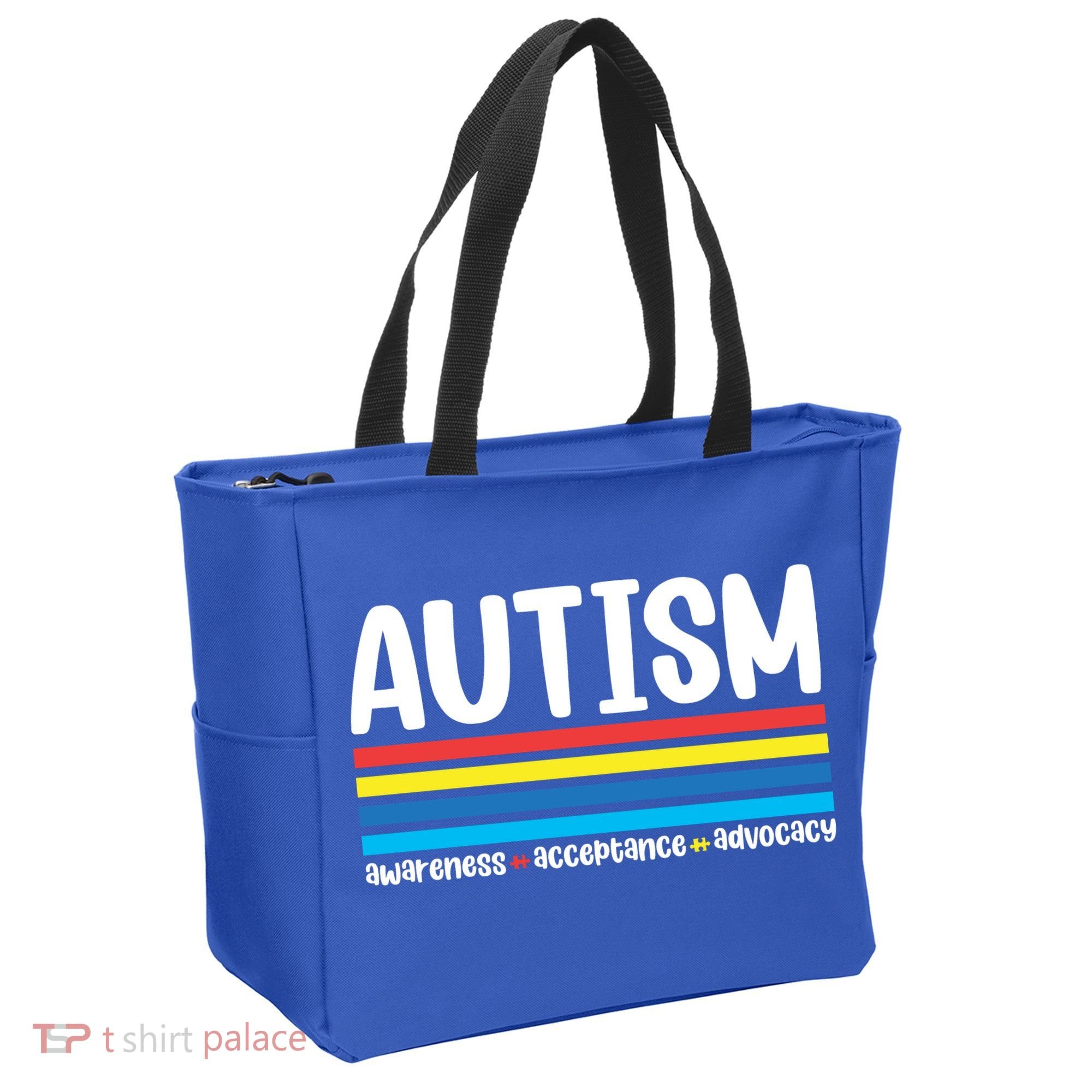Autism Awareness Acceptance Inspirational Tote Bag