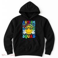 Autism Awareness Autism Squad Support Smile Face Women  Hoodie thumb 0