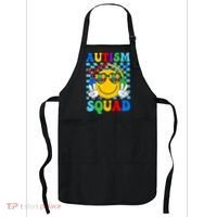 Autism Awareness Autism Squad Support Smile Face Women  Apron thumb 0