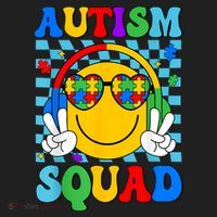 Autism Awareness Autism Squad Support Smile Face Women  Beanie thumb 2