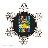 Autism Awareness Autism Squad Support Smile Face Women  Ornament thumb 0