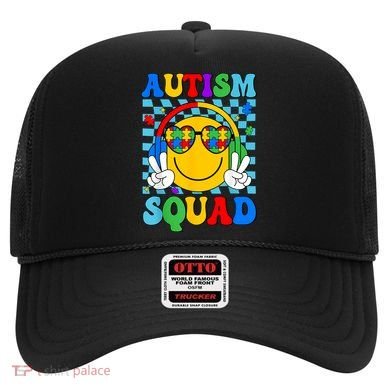 Autism Awareness Autism Squad Support Smile Face Women  Hat