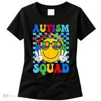 Autism Awareness Autism Squad Support Smile Face Women  Women's T-Shirt thumb 0