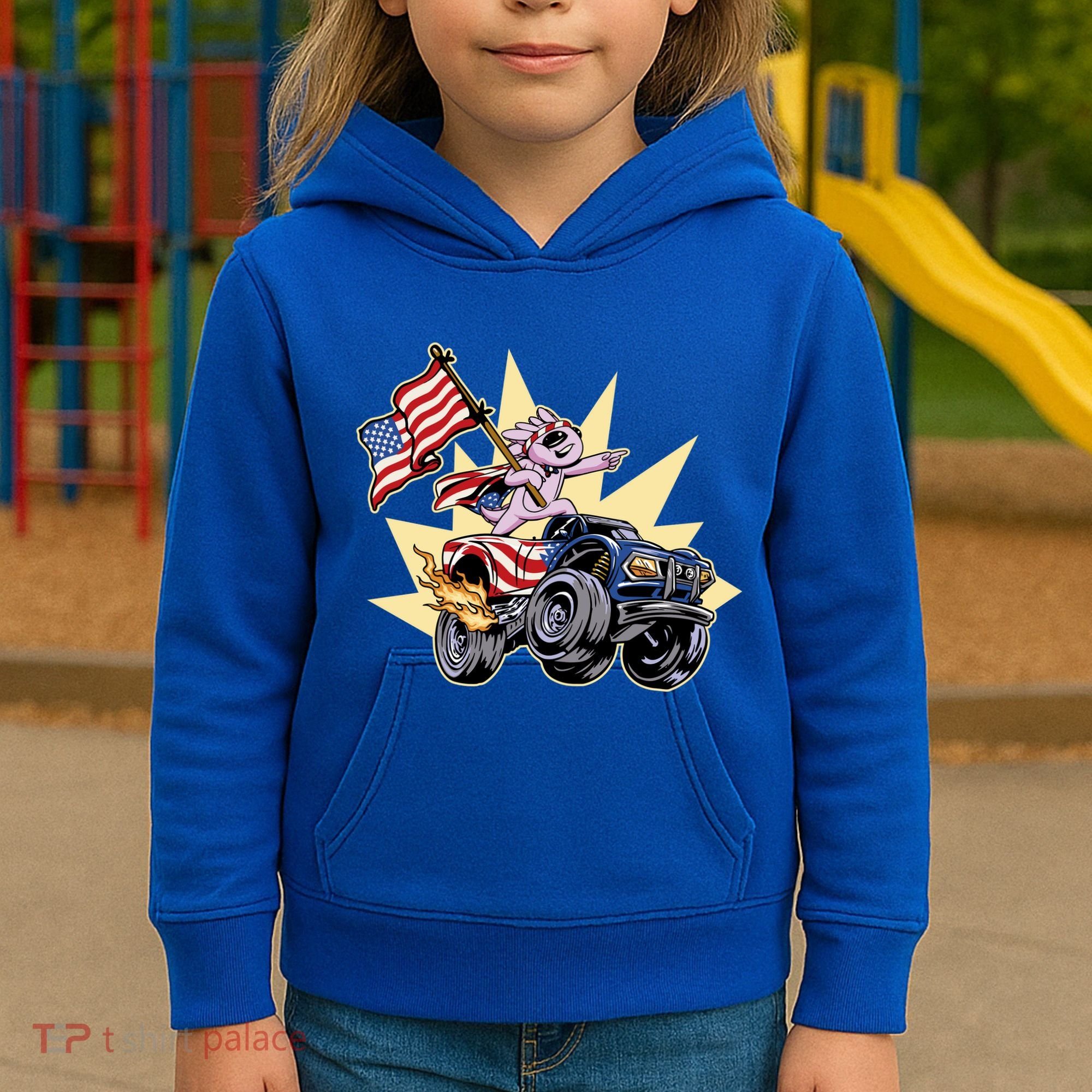 American Axolotl Animal Kids Hoodie