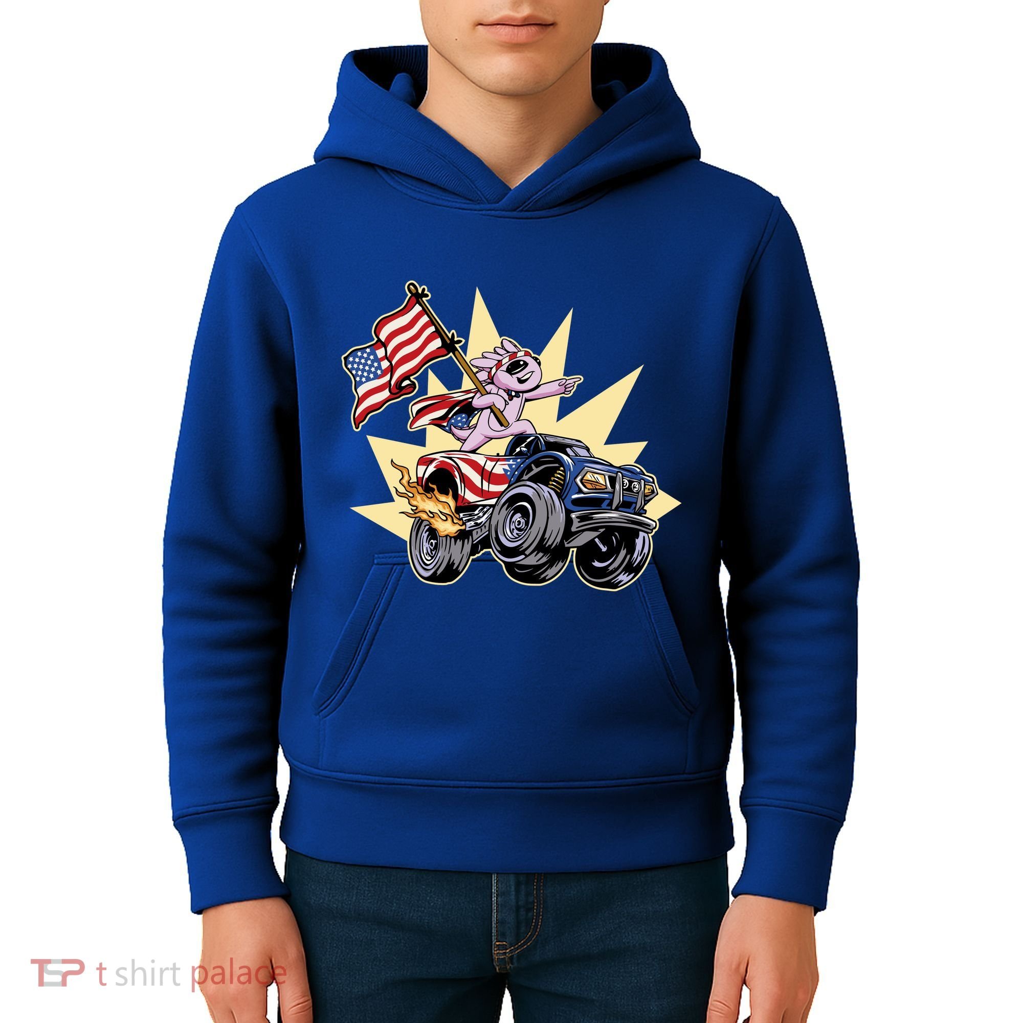 American Axolotl Animal Kids Hoodie