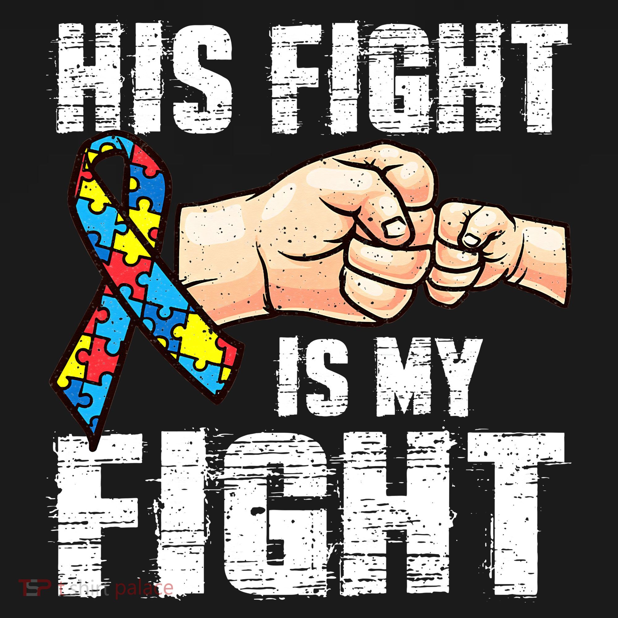 Autism Awareness Autism Mom Dad His Fight Is My Fight Women's Hoodie